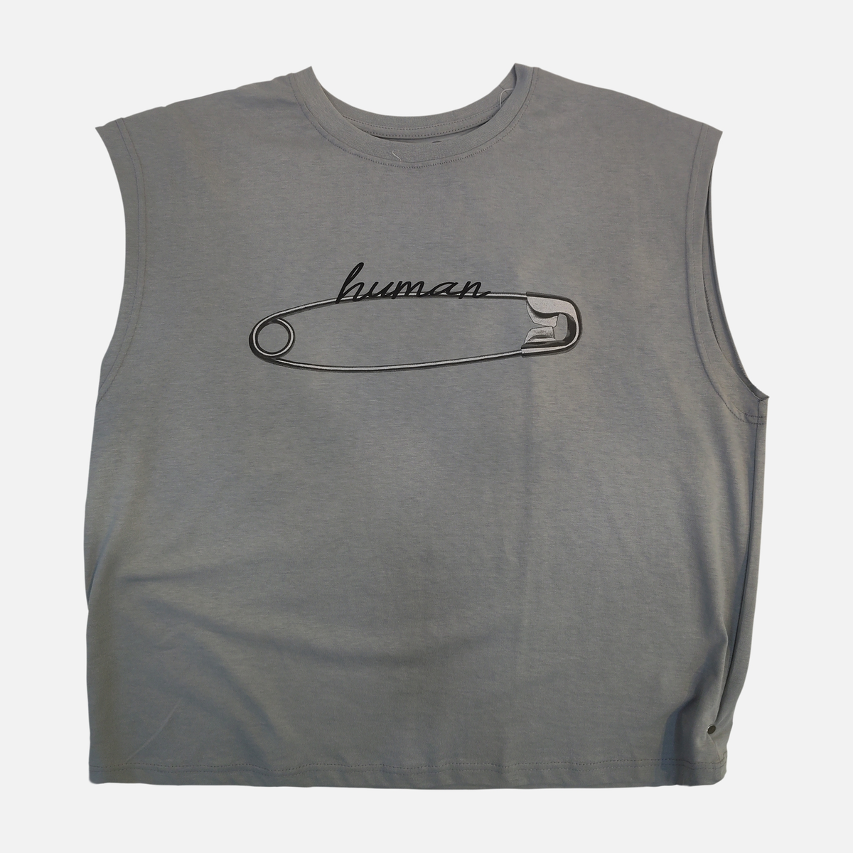 Men Sleeveless Round Neck Printed T-Shirt