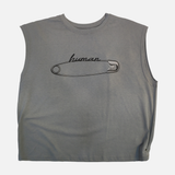 Men Sleeveless Round Neck Printed T-Shirt