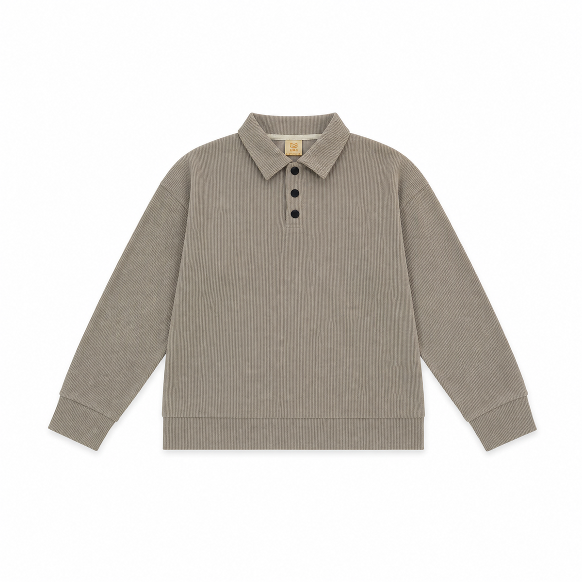 Kids Polo Collar Long Sleeve Sweatshirt