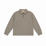 Kids Polo Collar Long Sleeve Sweatshirt