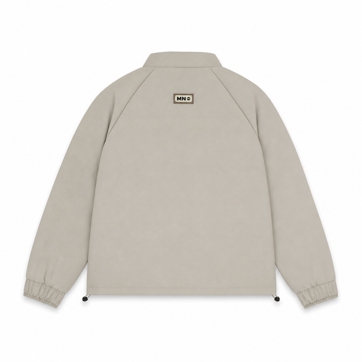 Men Padded Stand Collar Utility Jacket