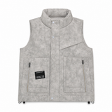 Men Padded Vest Stand Collar