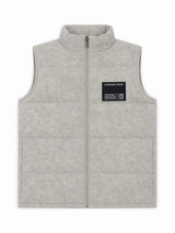 Men Padded Vest Stand Collar