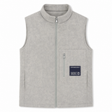 Men Padded Vest Stand Collar