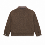 Men Fleece Zip-Up Collared Jacket