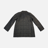 Women Double-Breasted Checked Blazer