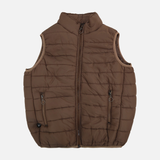 Women Quilted Puffer Vest Stand Collar