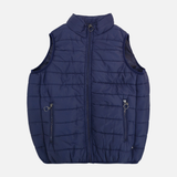 Women Quilted Puffer Vest Stand Collar