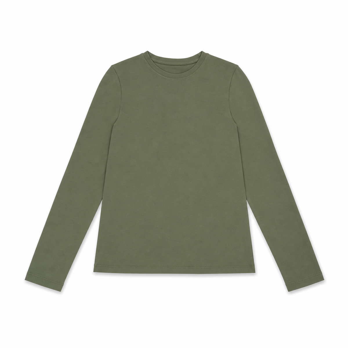 Women Round Neck Long Sleeve T-Shirt