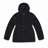 Women Fur Hooded Zip Jacket