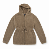 Women Fur Hooded Zip Jacket