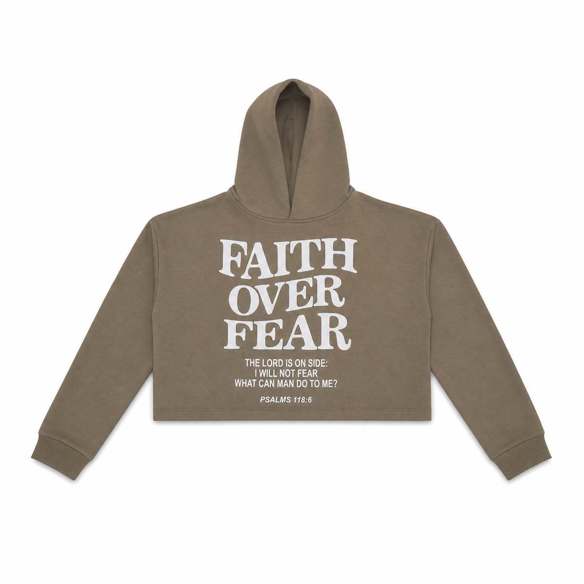 Women Cropped Printed Hoodie