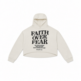 Women Cropped Printed Hoodie