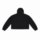 Women Cropped Printed Hoodie