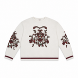 Women Floral Print Crew Neck Sweatshirt