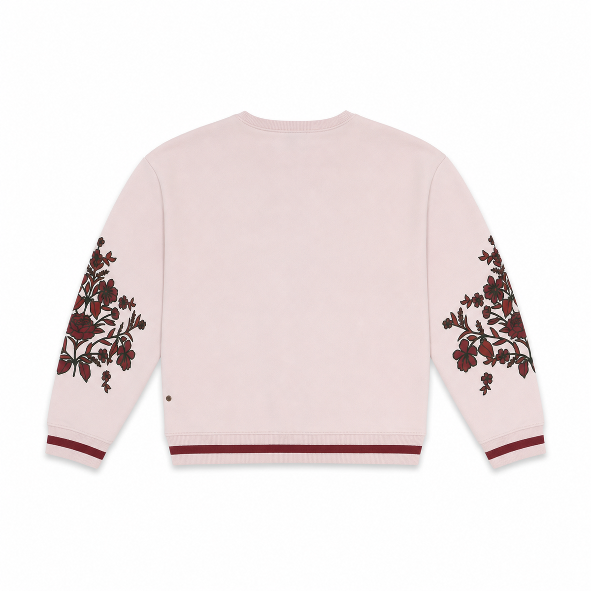 Women Floral Print Crew Neck Sweatshirt