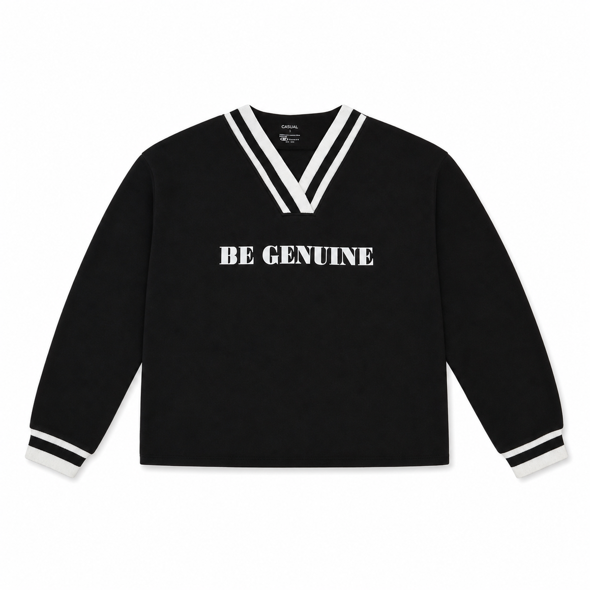 Women V-Neck Printed Sweatshirt