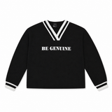 Women V-Neck Printed Sweatshirt