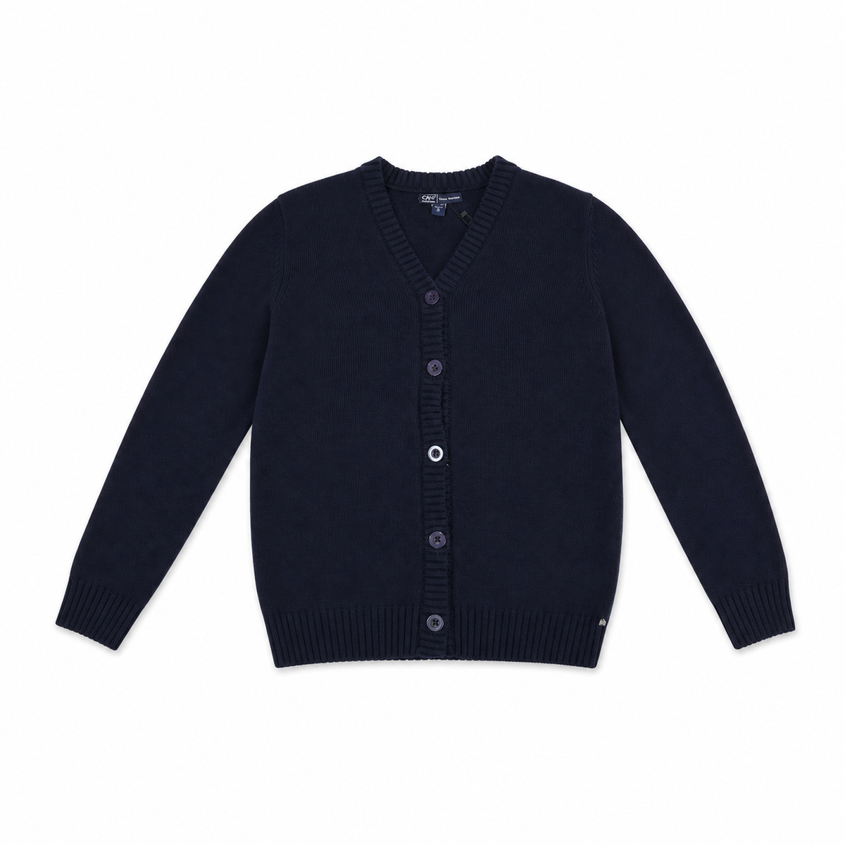Women V-Neck Knit Cardigan Long Sleeve