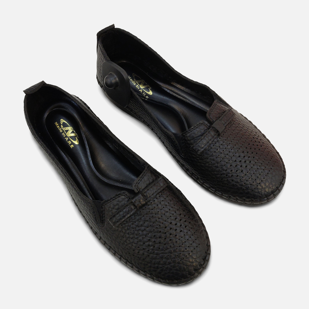 Women Perforated Slip-On Shoes with Bow