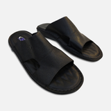 Men Leather Slide Sandals