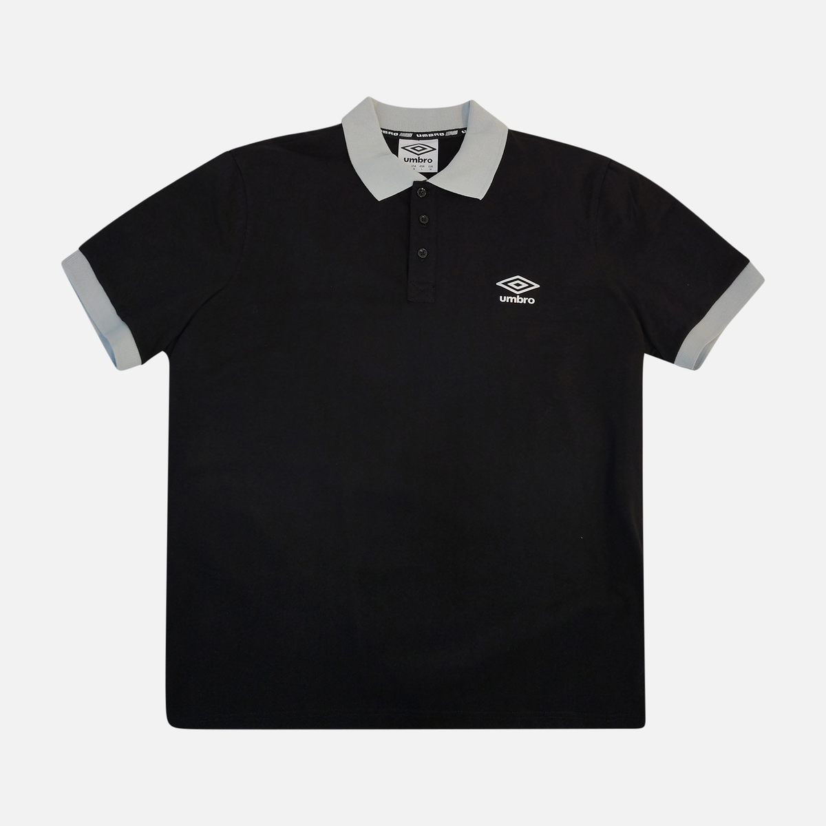 Men Polo T-Shirt Contrast Collar Short Sleeve