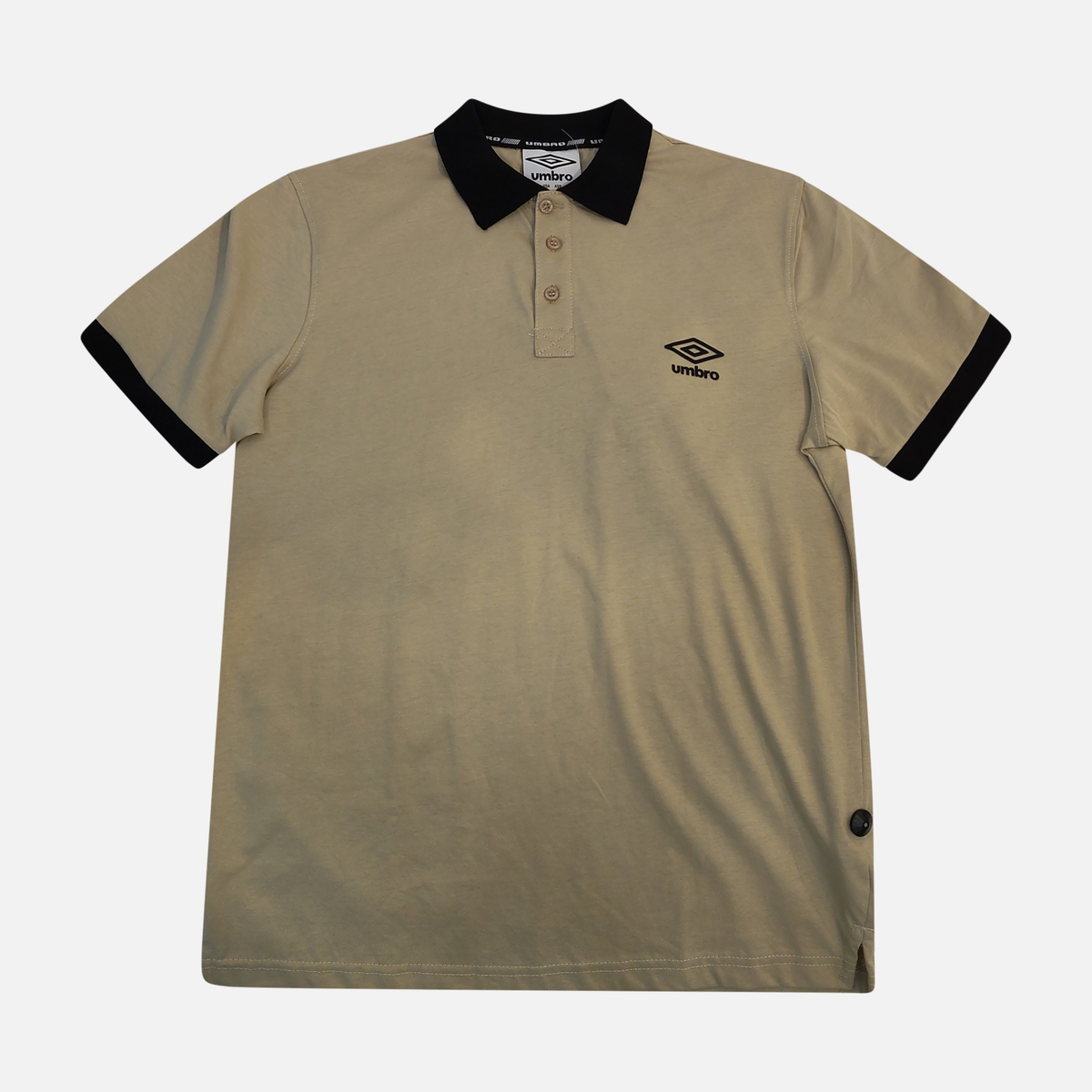 Men Polo T-Shirt Contrast Collar Short Sleeve