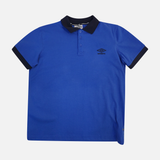 Men Polo T-Shirt Contrast Collar Short Sleeve