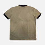 Men Polo T-Shirt Contrast Collar Short Sleeve