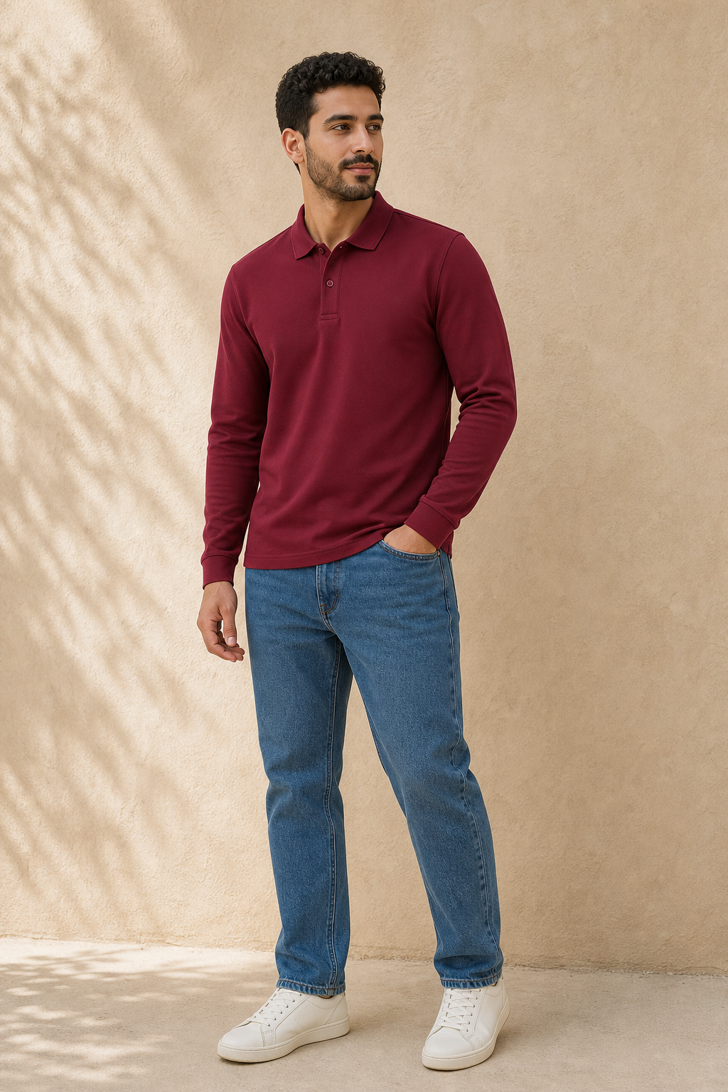 BURGUNDY - on model