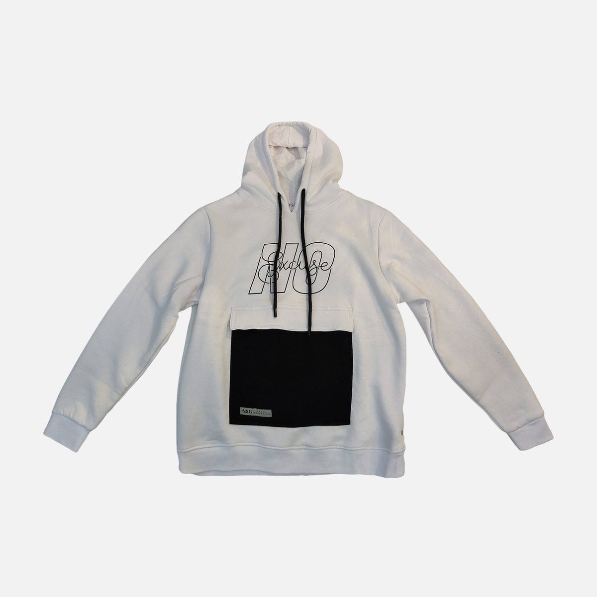 Men Printed Hoodie Front Flap Pocket