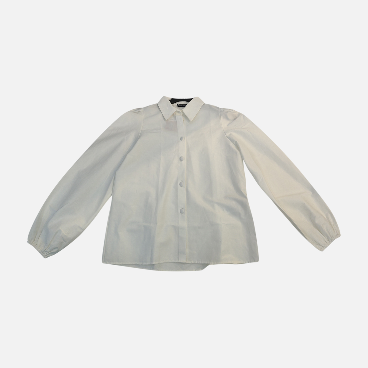 Women Long Puff Sleeve Collar Blouse