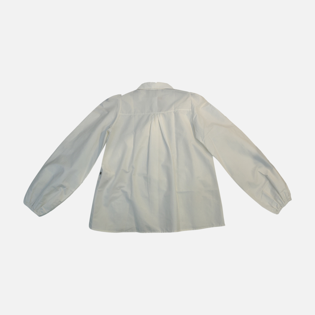 Women Long Puff Sleeve Collar Blouse