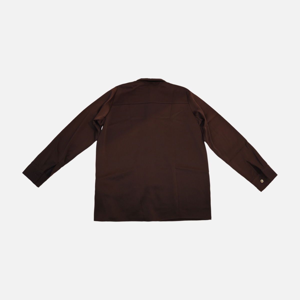 Women Long Sleeve Collared Button-Up Shirt