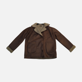 Women Fleece Lined Faux Suede Jacket