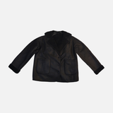 Women Fleece Lined Faux Suede Jacket