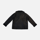 Women Fleece Lined Faux Suede Jacket