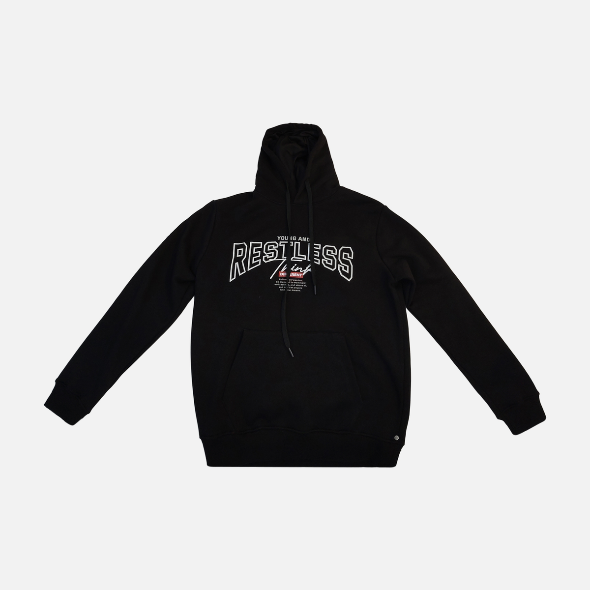 Men Printed Hoodie Kangaroo Pocket