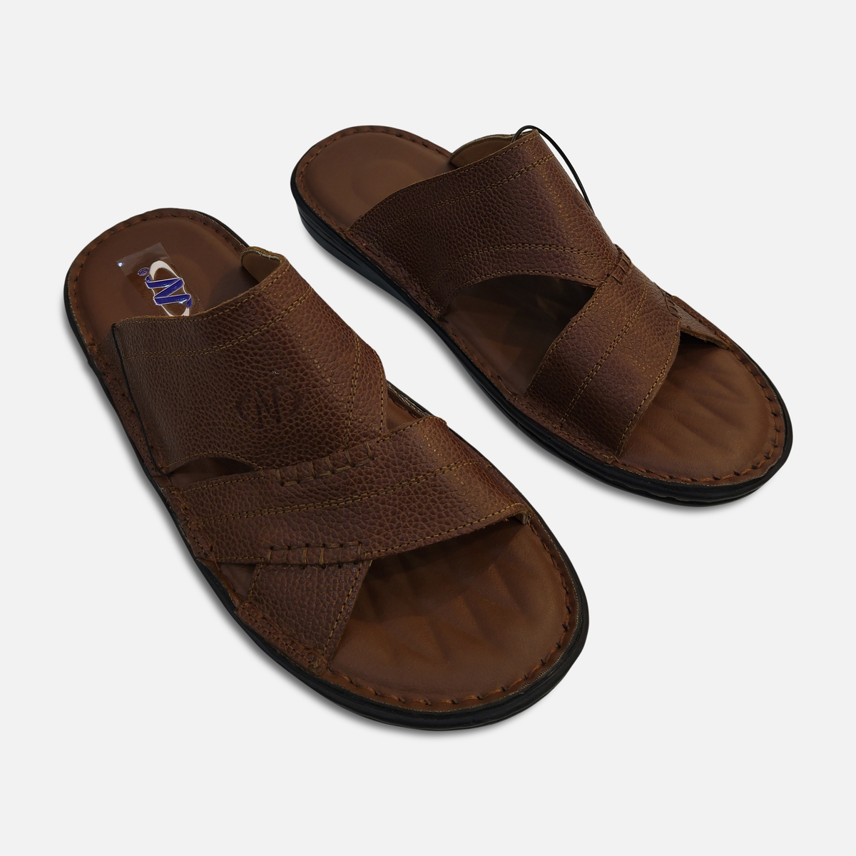 Men Cross Strap Slide Sandals