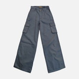 Girls Wide Leg Cargo Pants