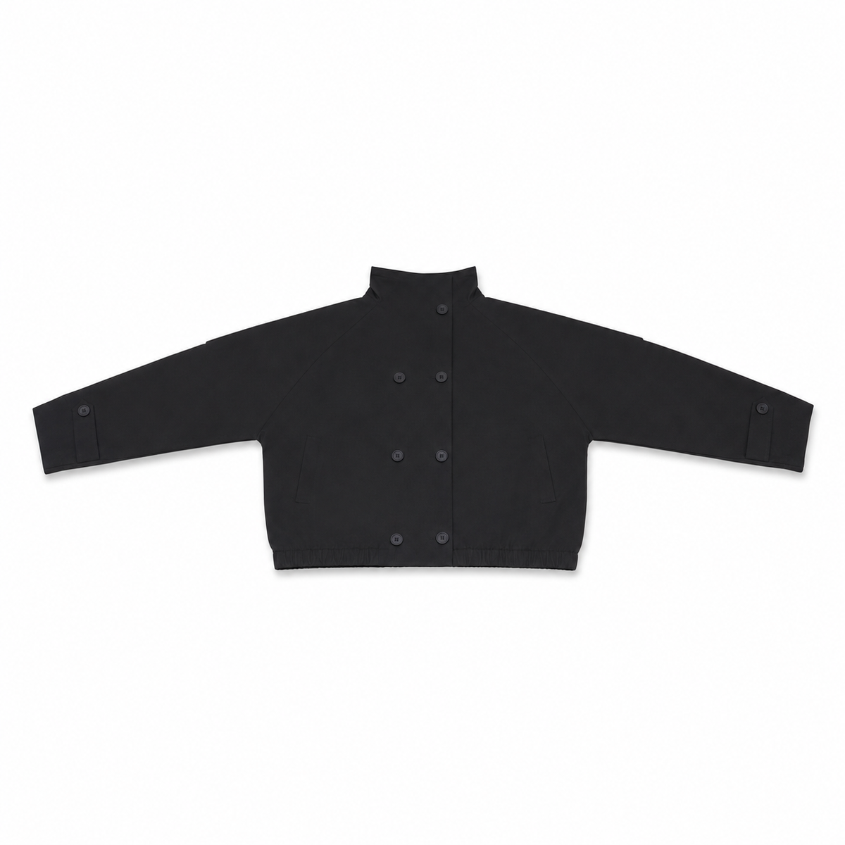 Women Double-Breasted High Collar Jacket