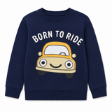 Boys Printed Crew Neck Sweatshirt