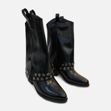 Women Fold-Over Cuff Western Boots