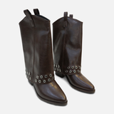 Women Fold-Over Cuff Western Boots
