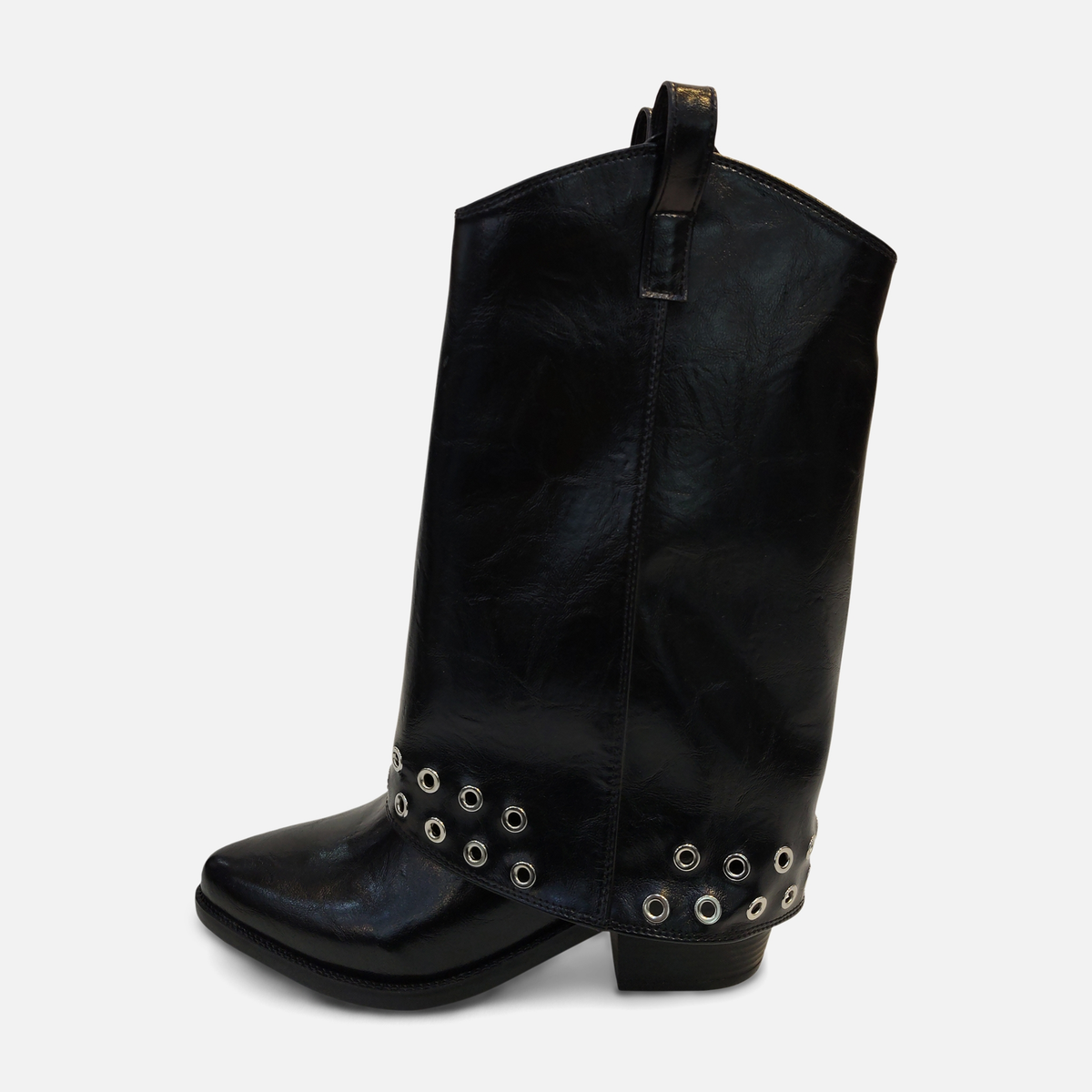 Women Fold-Over Cuff Western Boots