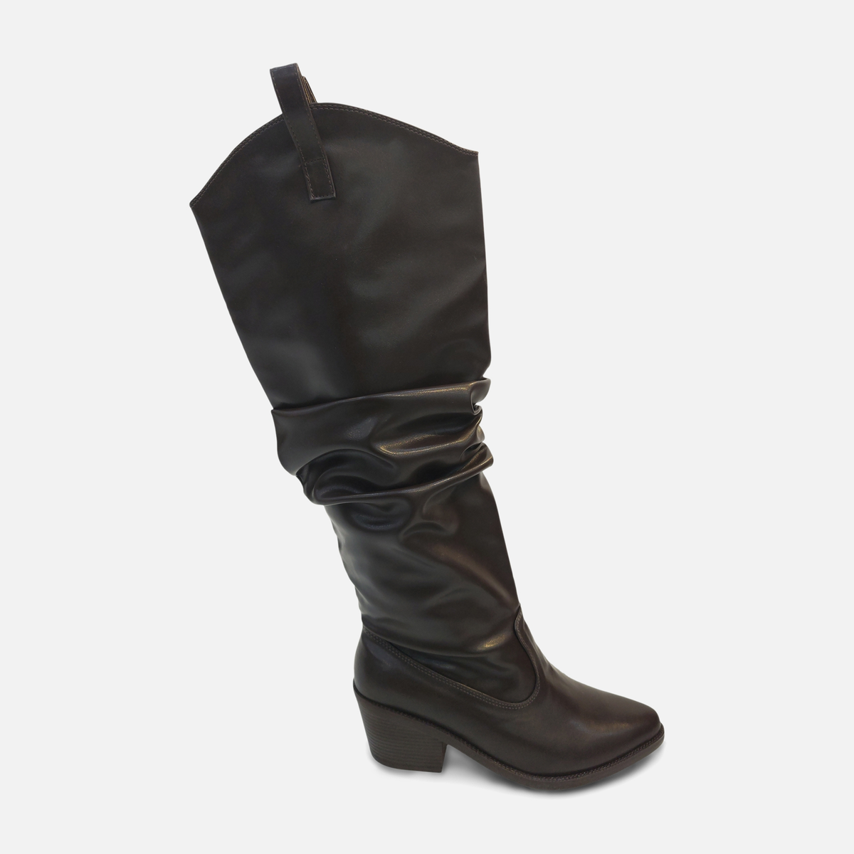Women Slouch Western Knee High Boots