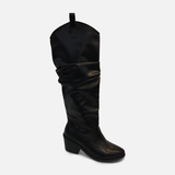 Women Slouch Western Knee High Boots