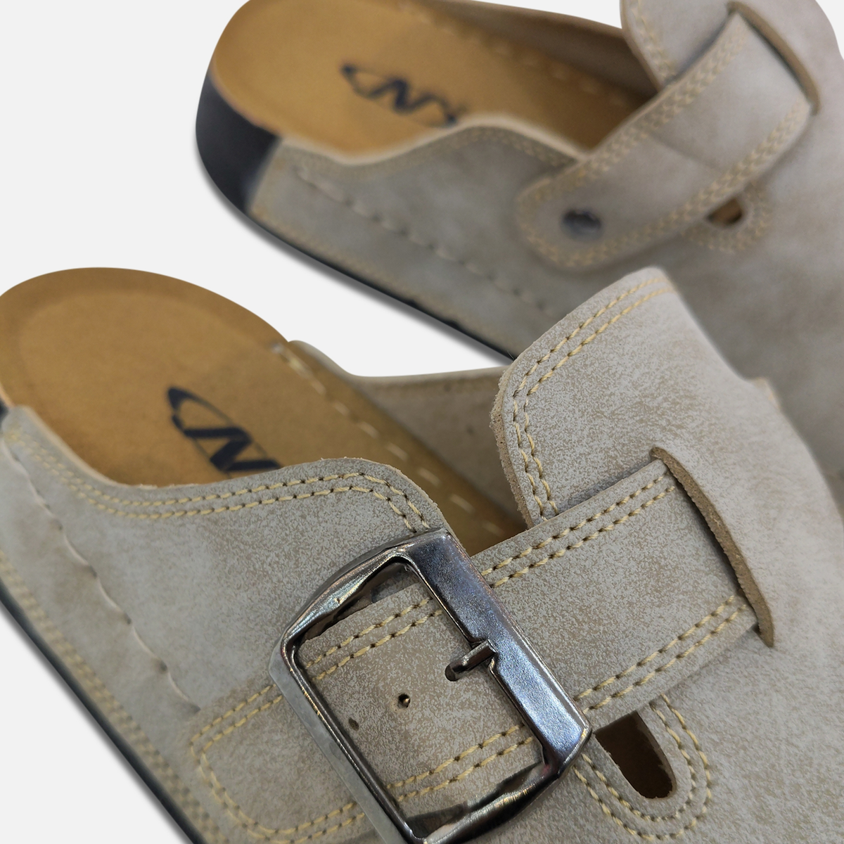Men Buckle Strap Clog