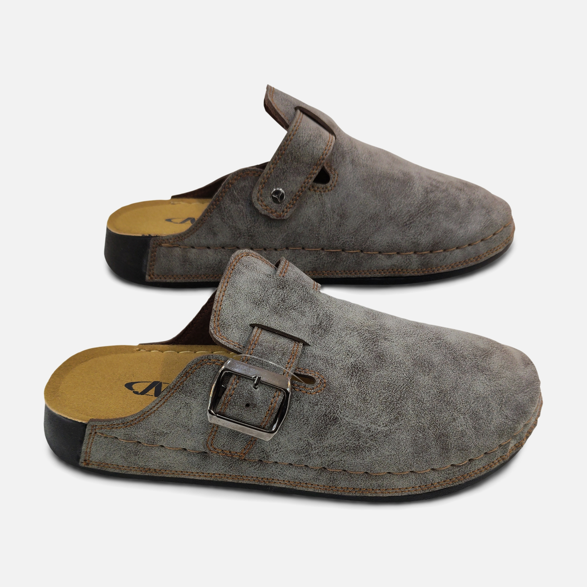 Men Buckle Strap Clog