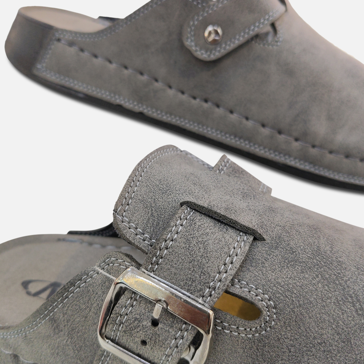Men Buckle Strap Clog